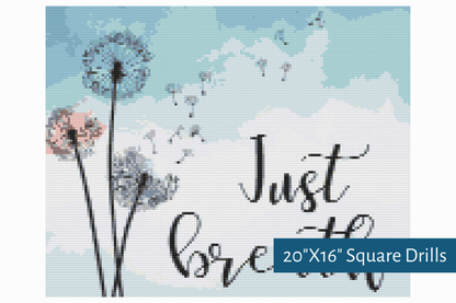 True North Diamond Art Diamond Painting Kits Dandelion Zen Diamond Painting Kit - Create Stunning Art, No Skill Required