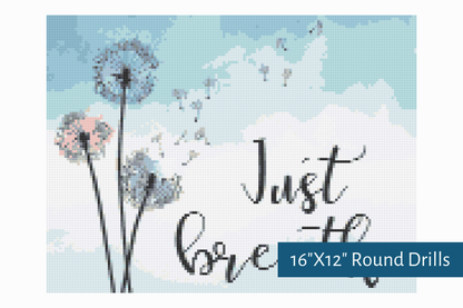 True North Diamond Art Diamond Painting Kits Dandelion Zen Diamond Painting Kit - Create Stunning Art, No Skill Required