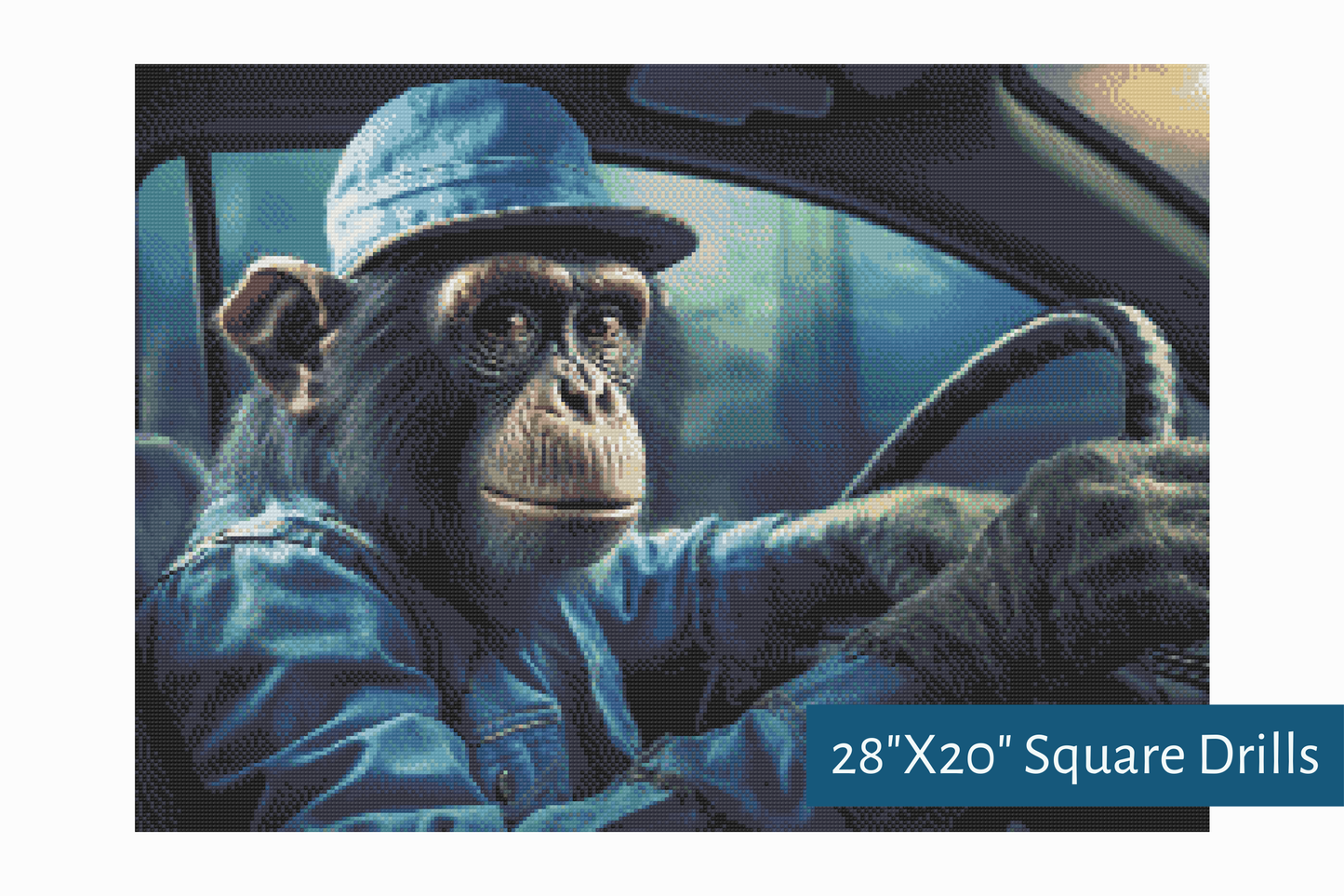 True North Diamond Art Diamond Painting Kits Driving With Darwin Diamond Painting Kit - Create Stunning Art, No Skill Required