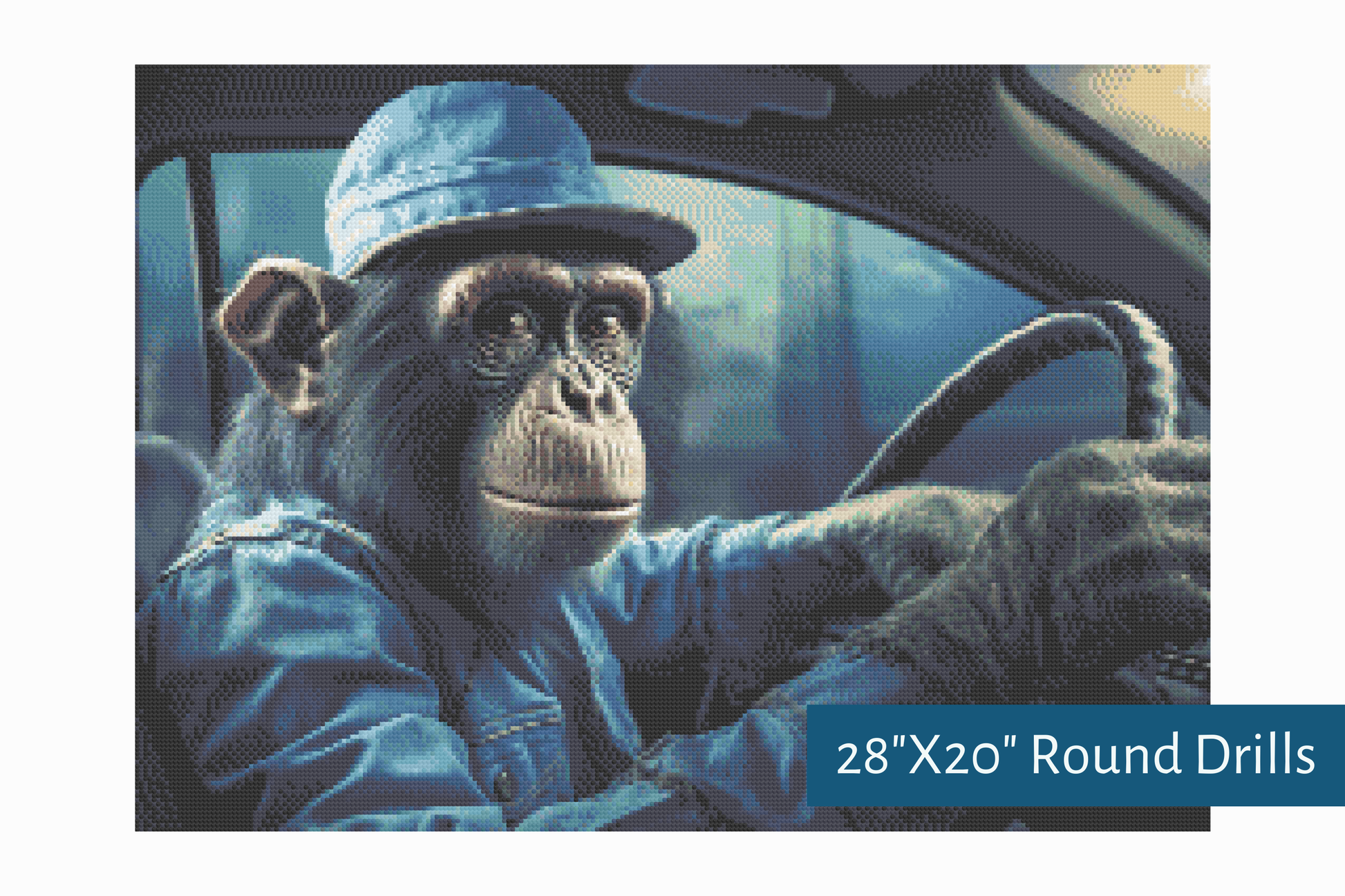 True North Diamond Art Diamond Painting Kits Driving With Darwin Diamond Painting Kit - Create Stunning Art, No Skill Required