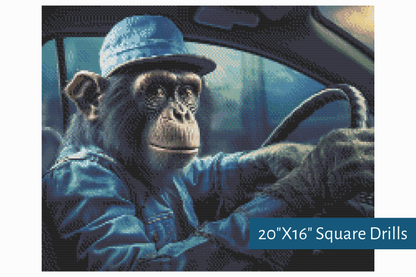 True North Diamond Art Diamond Painting Kits Driving With Darwin Diamond Painting Kit - Create Stunning Art, No Skill Required