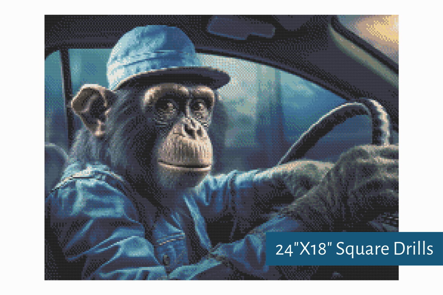 True North Diamond Art Diamond Painting Kits Driving With Darwin Diamond Painting Kit - Create Stunning Art, No Skill Required