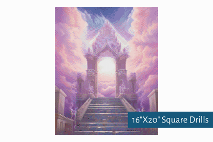 True North Diamond Art Diamond Painting Kits Gates of Paradise Diamond Painting Kit - Create Stunning Art, No Skill Required