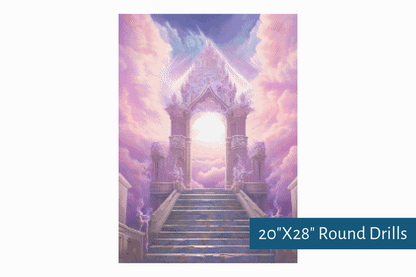 True North Diamond Art Diamond Painting Kits Gates of Paradise Diamond Painting Kit - Create Stunning Art, No Skill Required