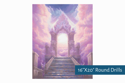 True North Diamond Art Diamond Painting Kits Gates of Paradise Diamond Painting Kit - Create Stunning Art, No Skill Required