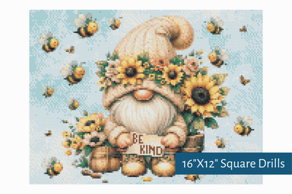 True North Diamond Art Diamond Painting Kits Gnome's Gentle Message Diamond Painting Kit - Create Stunning Art, No Skill Required