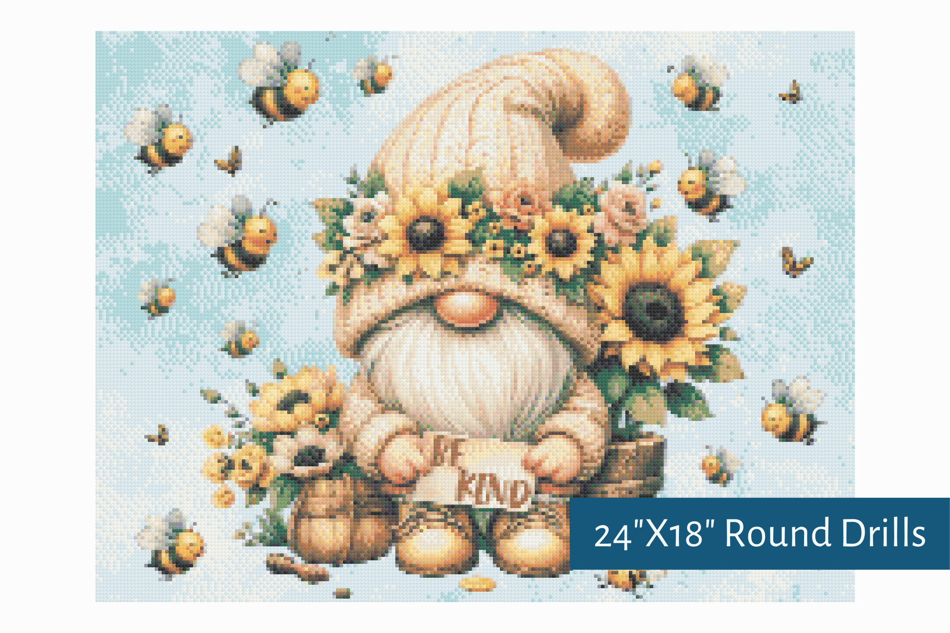 True North Diamond Art Diamond Painting Kits Gnome's Gentle Message Diamond Painting Kit - Create Stunning Art, No Skill Required
