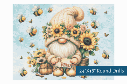 True North Diamond Art Diamond Painting Kits Gnome's Gentle Message Diamond Painting Kit - Create Stunning Art, No Skill Required