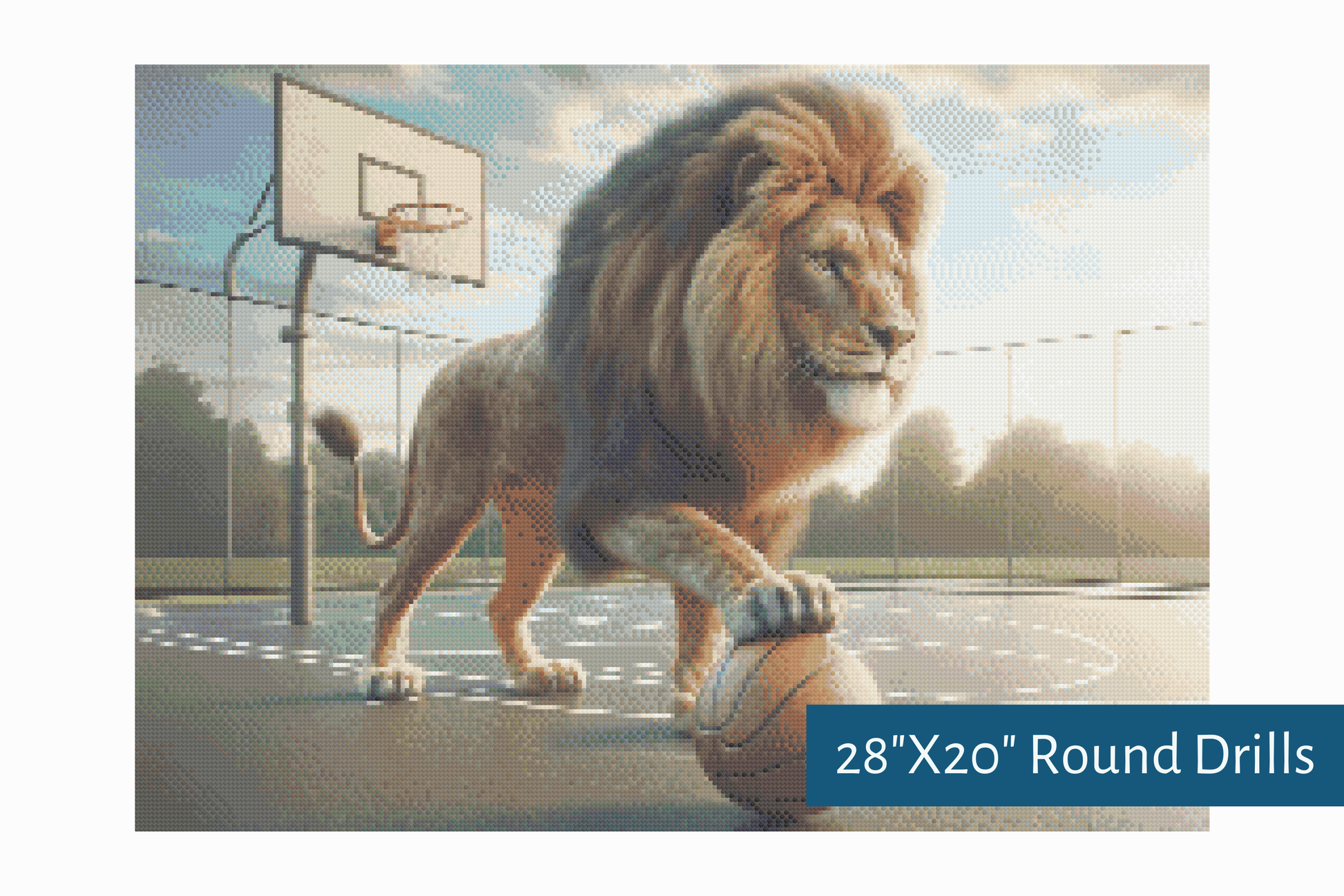 True North Diamond Art Diamond Painting Kits Kind Of The Court Diamond Painting Kit - Create Stunning Art, No Skill Required