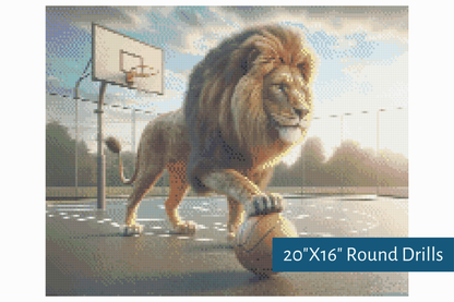 True North Diamond Art Diamond Painting Kits Round / 20"X16" (50.8cmX40.6xm) / Yes Kind Of The Court Diamond Painting Kit - Create Stunning Art, No Skill Required