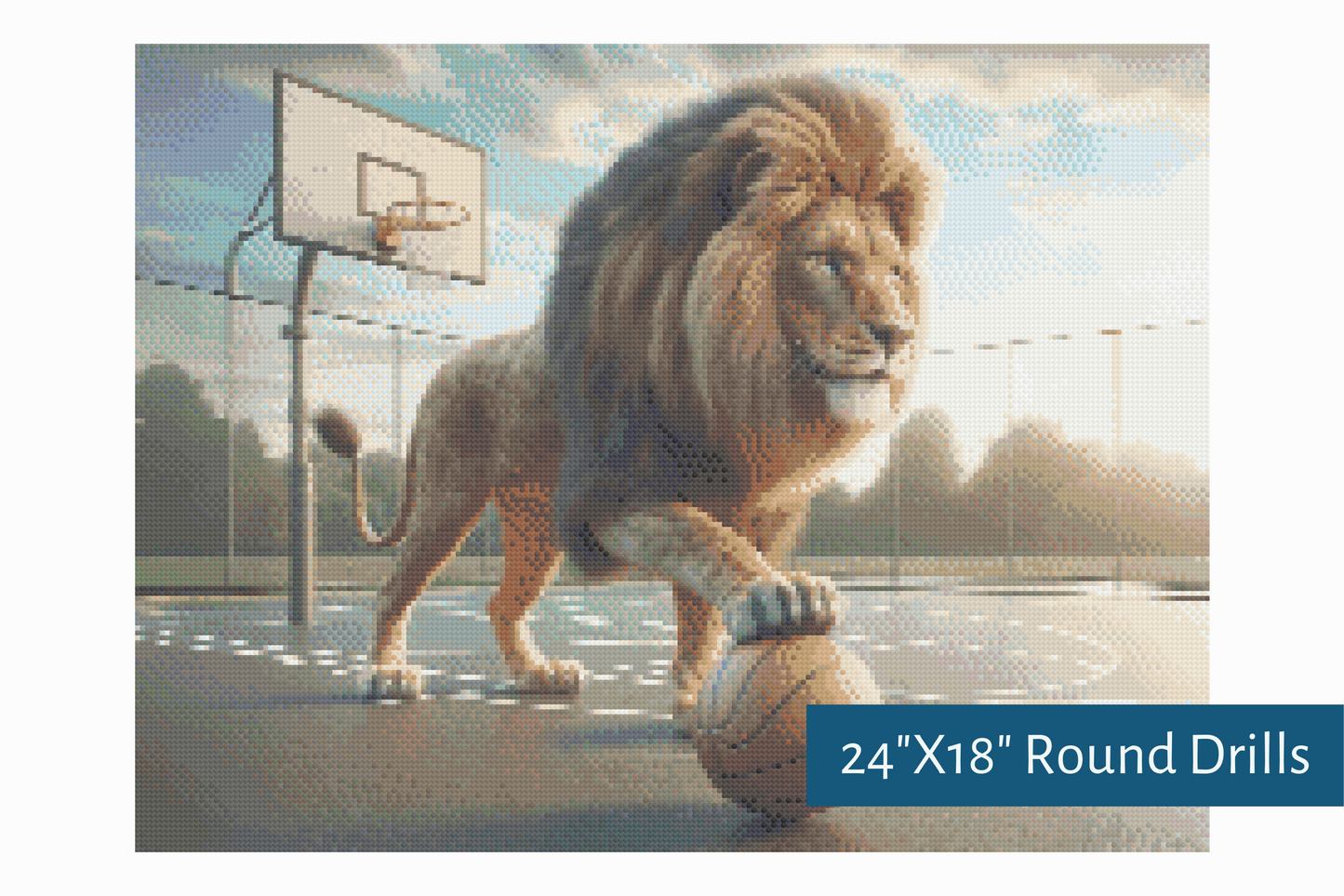 True North Diamond Art Diamond Painting Kits Round / 24"X18" (60.9cmX45.7cm) / Yes Kind Of The Court Diamond Painting Kit - Create Stunning Art, No Skill Required