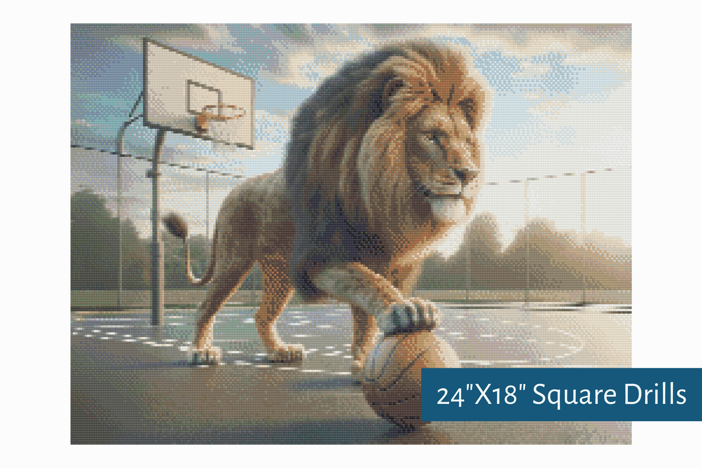 True North Diamond Art Diamond Painting Kits Square / 24"X18" (60.9cmX45.7cm) / Yes Kind Of The Court Diamond Painting Kit - Create Stunning Art, No Skill Required