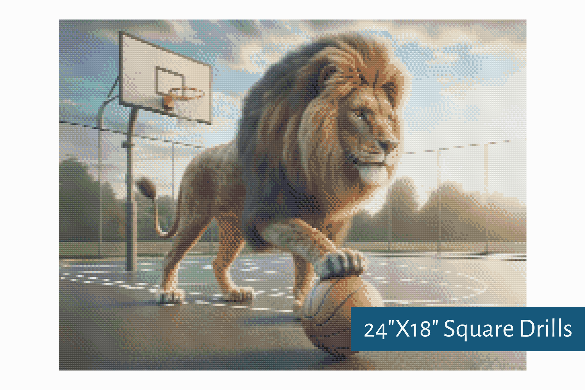 True North Diamond Art Diamond Painting Kits Square / 24"X18" (60.9cmX45.7cm) / Yes Kind Of The Court Diamond Painting Kit - Create Stunning Art, No Skill Required