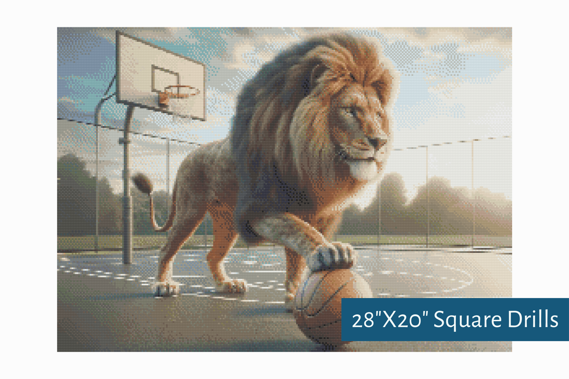 True North Diamond Art Diamond Painting Kits Square / 28"X20" (71.1cmX50.8cm) / Yes Kind Of The Court Diamond Painting Kit - Create Stunning Art, No Skill Required