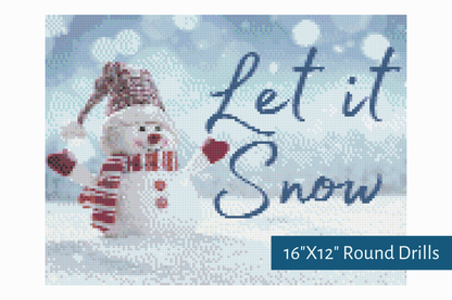True North Diamond Art Diamond Painting Kits Let It Snow Diamond Painting Kit - Create Stunning Art, No Skill Required