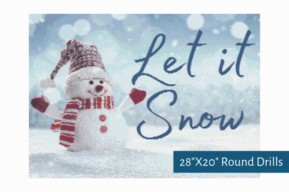 True North Diamond Art Diamond Painting Kits Let It Snow Diamond Painting Kit - Create Stunning Art, No Skill Required