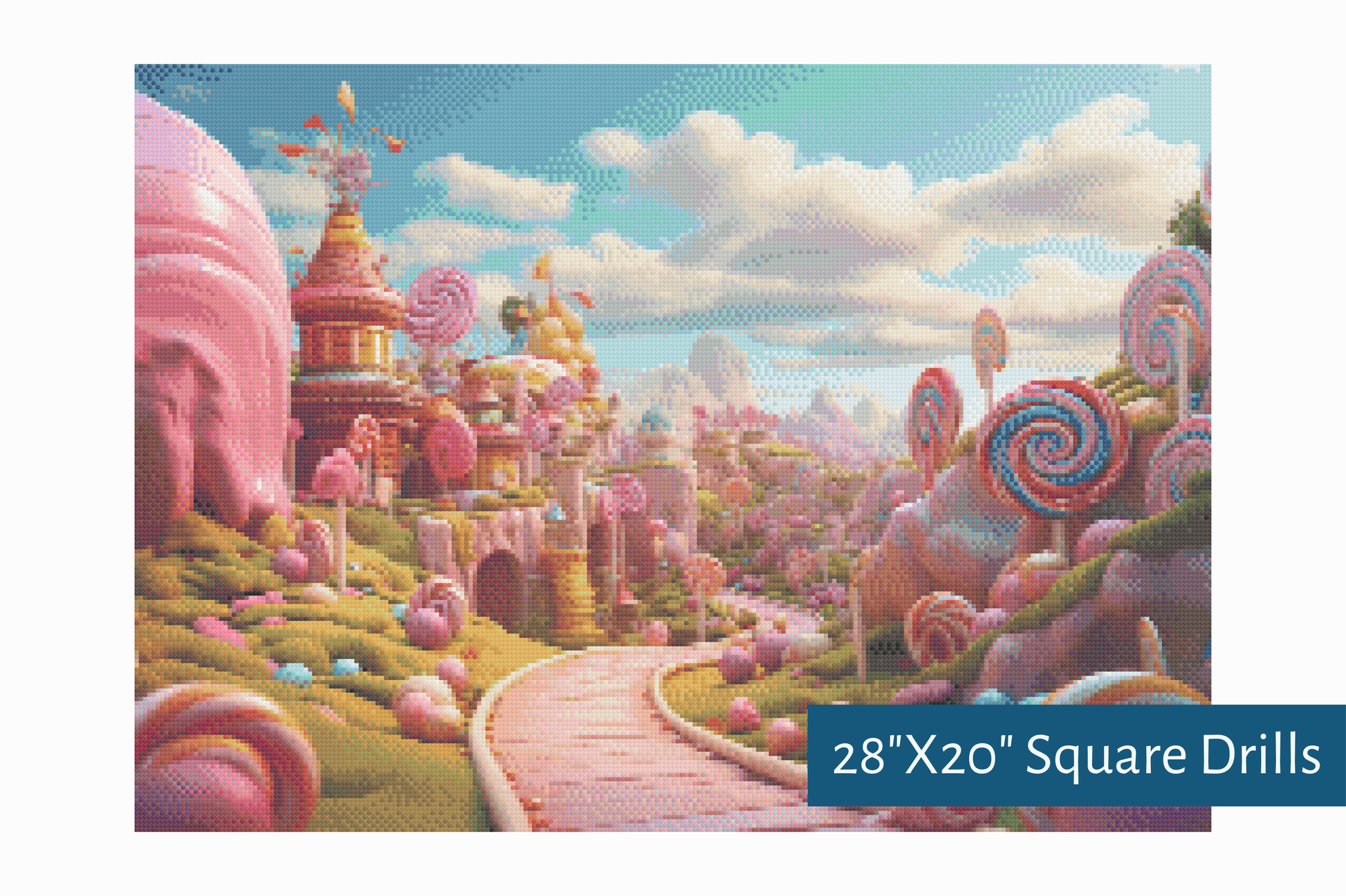 True North Diamond Art Diamond Painting Kits Lollipop Lane Diamond Painting Kit - Create Stunning Art, No Skill Required