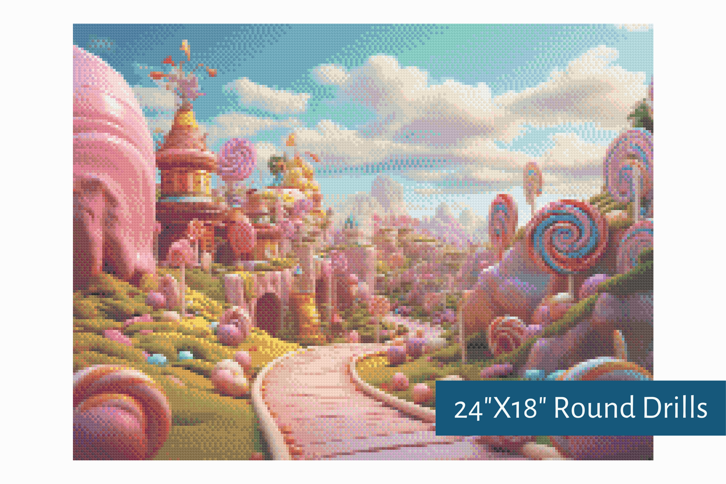 True North Diamond Art Diamond Painting Kits Lollipop Lane Diamond Painting Kit - Create Stunning Art, No Skill Required