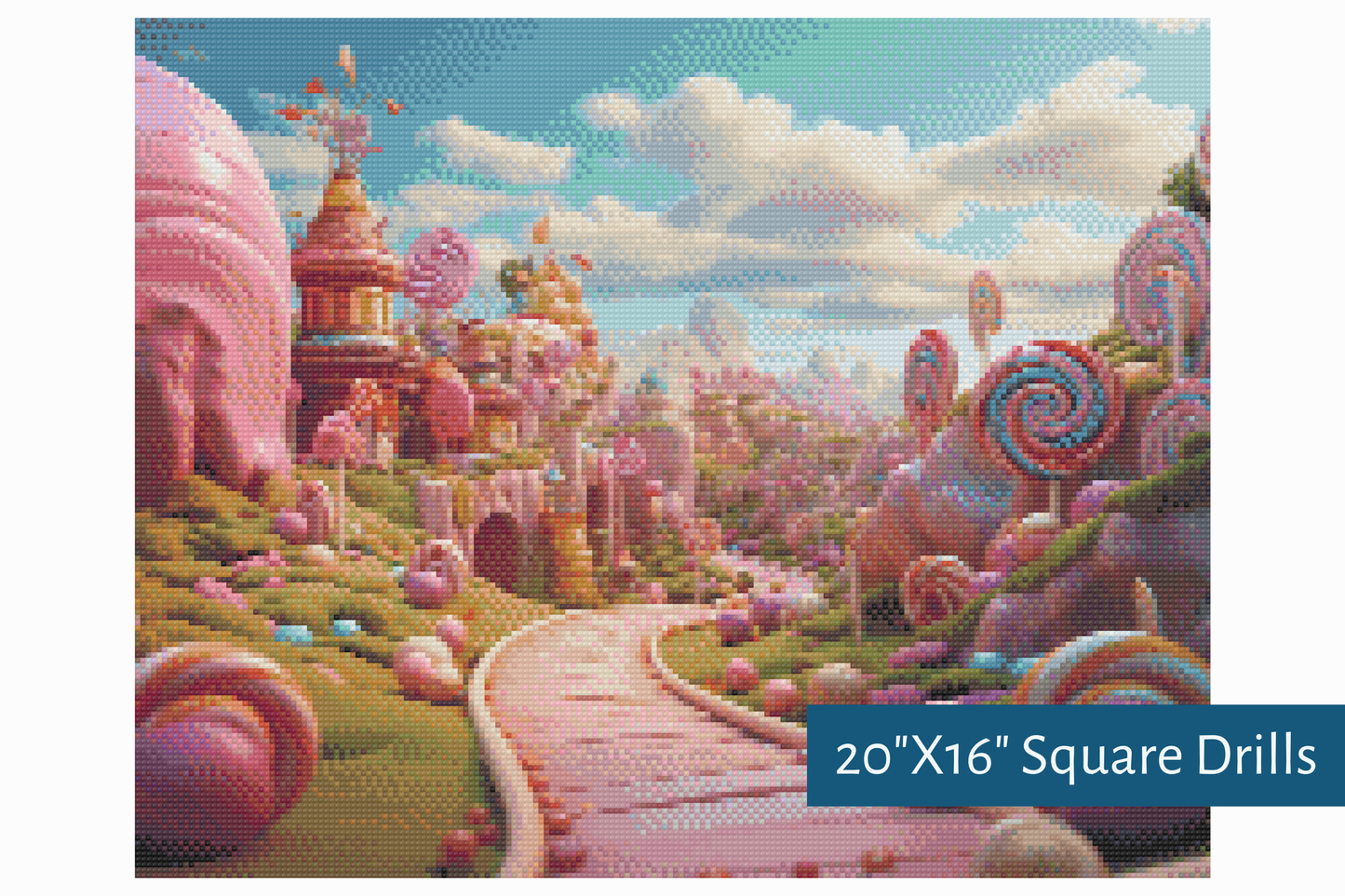 True North Diamond Art Diamond Painting Kits Lollipop Lane Diamond Painting Kit - Create Stunning Art, No Skill Required