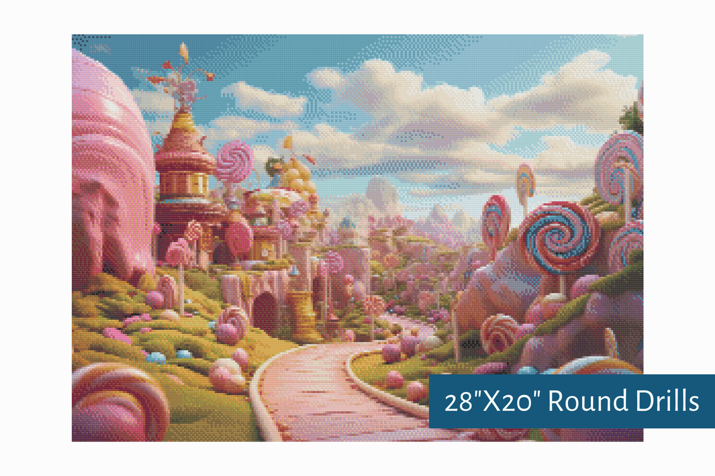 True North Diamond Art Diamond Painting Kits Lollipop Lane Diamond Painting Kit - Create Stunning Art, No Skill Required