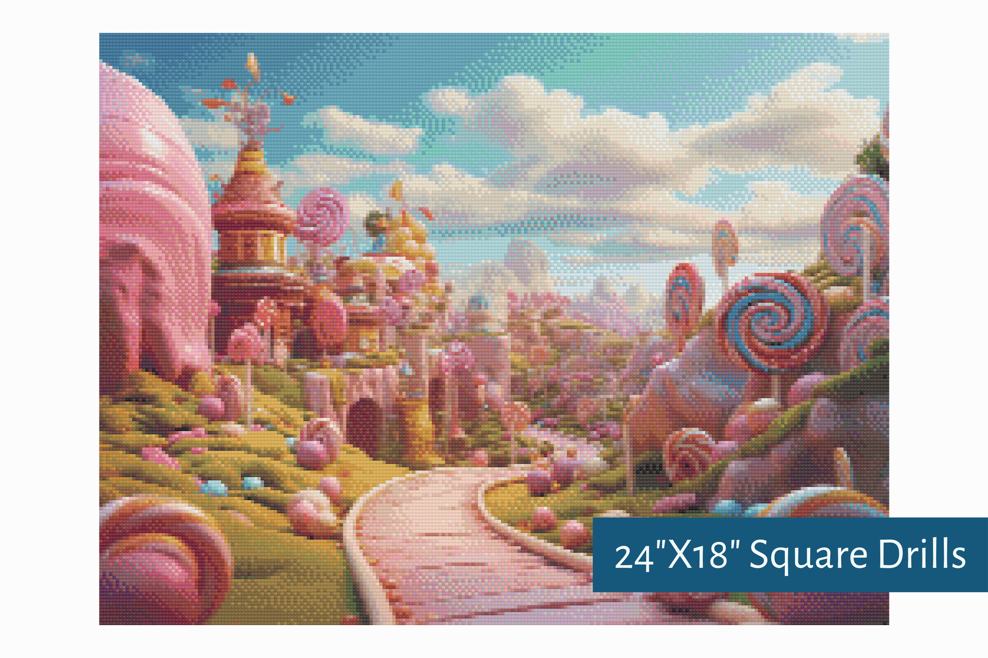 True North Diamond Art Diamond Painting Kits Lollipop Lane Diamond Painting Kit - Create Stunning Art, No Skill Required