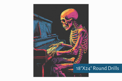 True North Diamond Art Diamond Painting Kits Musical Bones Diamond Painting Kit - Create Stunning Art, No Skill Required