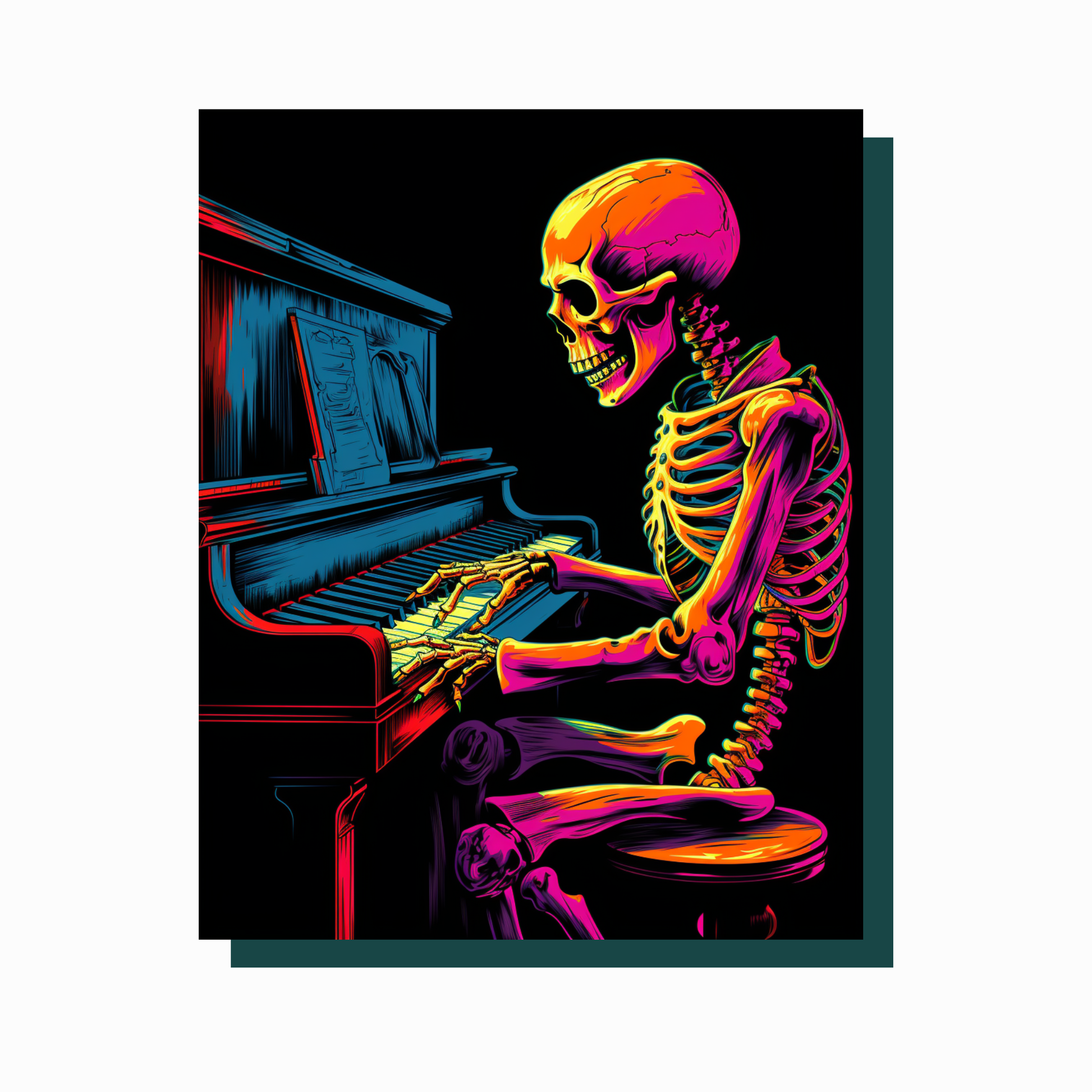 True North Diamond Art Diamond Painting Kits Musical Bones Diamond Painting Kit - Create Stunning Art, No Skill Required