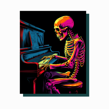 True North Diamond Art Diamond Painting Kits Musical Bones Diamond Painting Kit - Create Stunning Art, No Skill Required