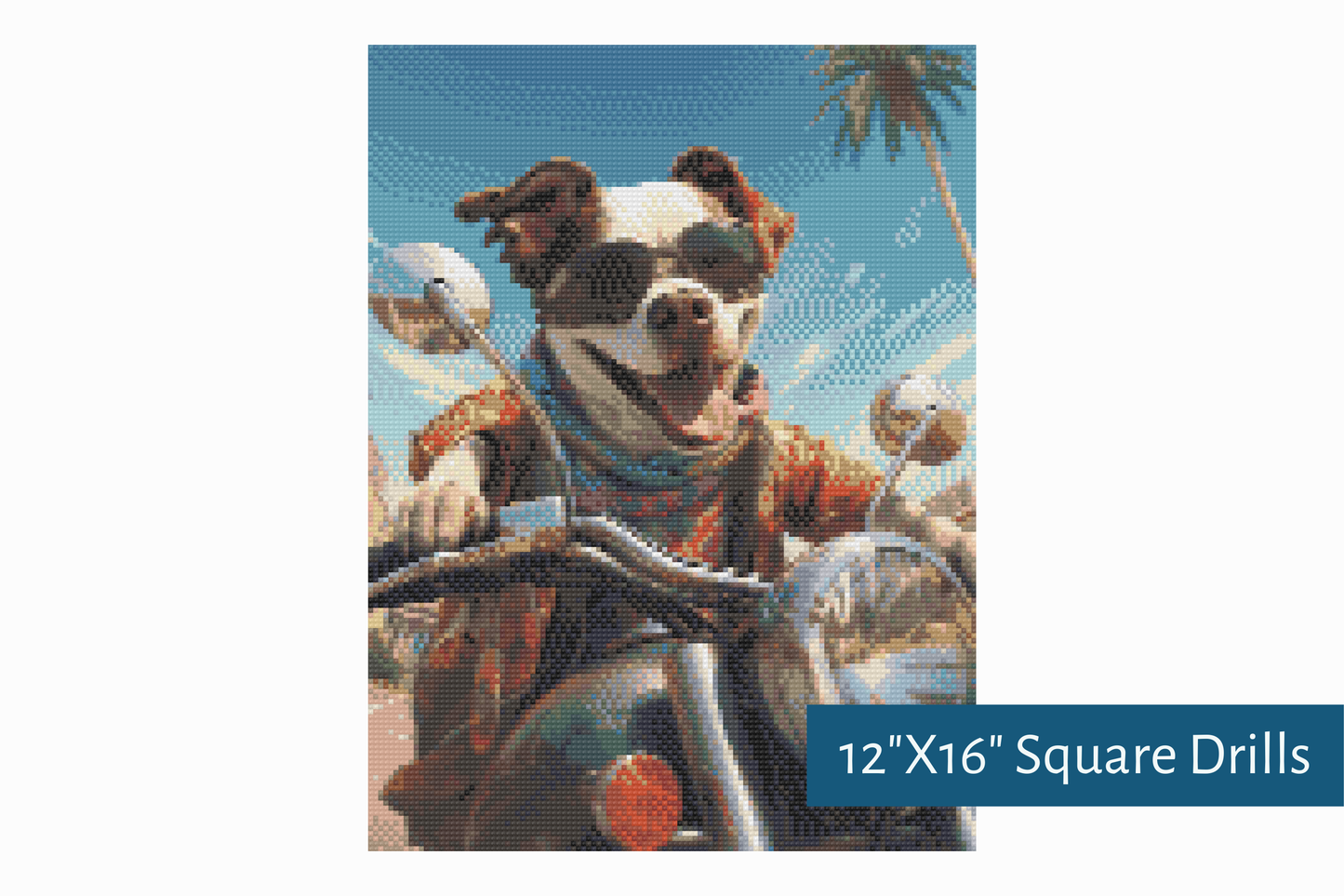 True North Diamond Art Diamond Painting Kits Square / 12"X16" (30.4cmX40.6cm) / Yes Ruff Rider Diamond Painting Kit - Create Stunning Art, No Skill Required