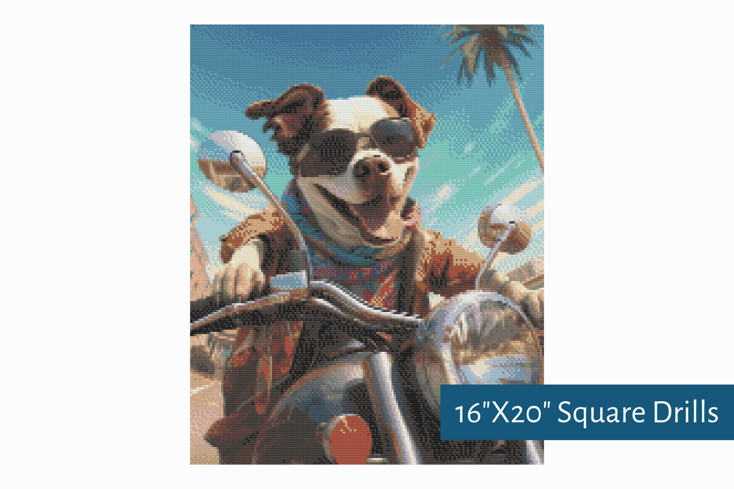 True North Diamond Art Diamond Painting Kits Square / 16"X20" (40.6cmX50.8xm) / Yes Ruff Rider Diamond Painting Kit - Create Stunning Art, No Skill Required