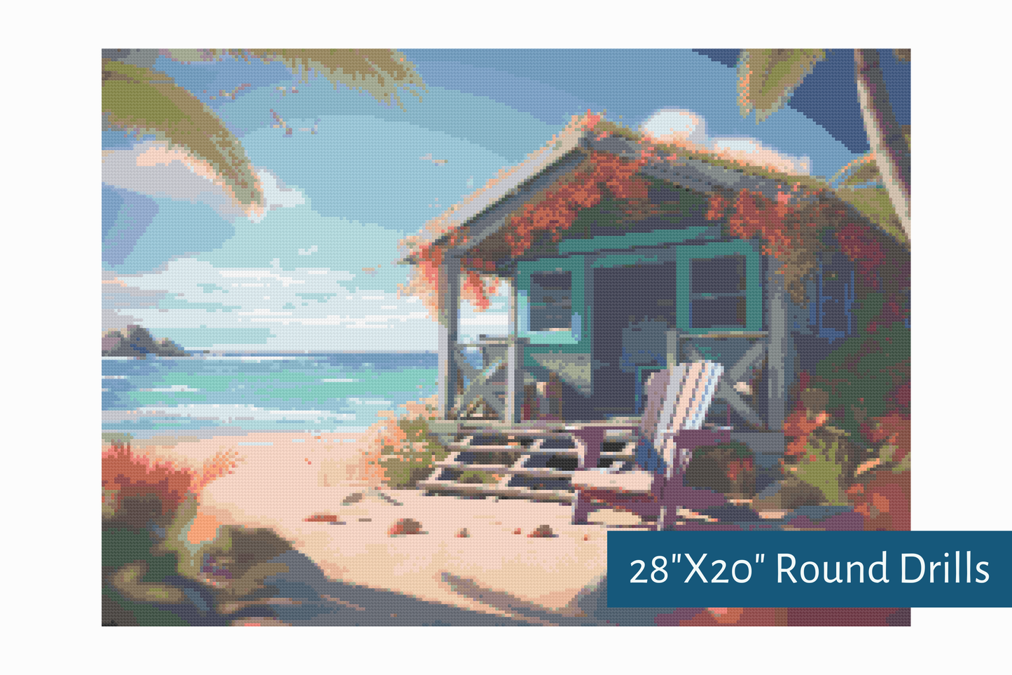 True North Diamond Art Diamond Painting Kits Seaside Escape Diamond Painting Kit - Create Stunning Art, No Skill Required