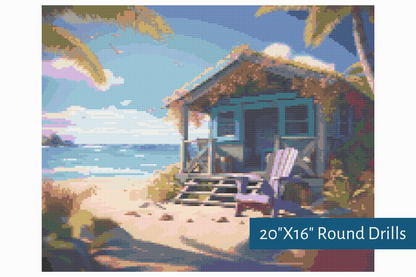 True North Diamond Art Diamond Painting Kits Seaside Escape Diamond Painting Kit - Create Stunning Art, No Skill Required