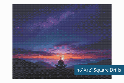 True North Diamond Art Diamond Painting Kits 16"X12" (40.6cmX30.4cm) Serenity Diamond Painting Kit - Create Stunning Art, No Skill Required