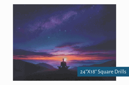 True North Diamond Art Diamond Painting Kits 24"X18" (60.9cmX45.7cm) Serenity Diamond Painting Kit - Create Stunning Art, No Skill Required