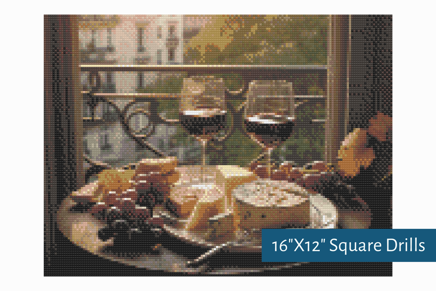 True North Diamond Art Diamond Painting Kits 16"X12" (40.6cmX30.4cm) Sip and Savour Diamond Painting Kit - Create Stunning Art, No Skill Required