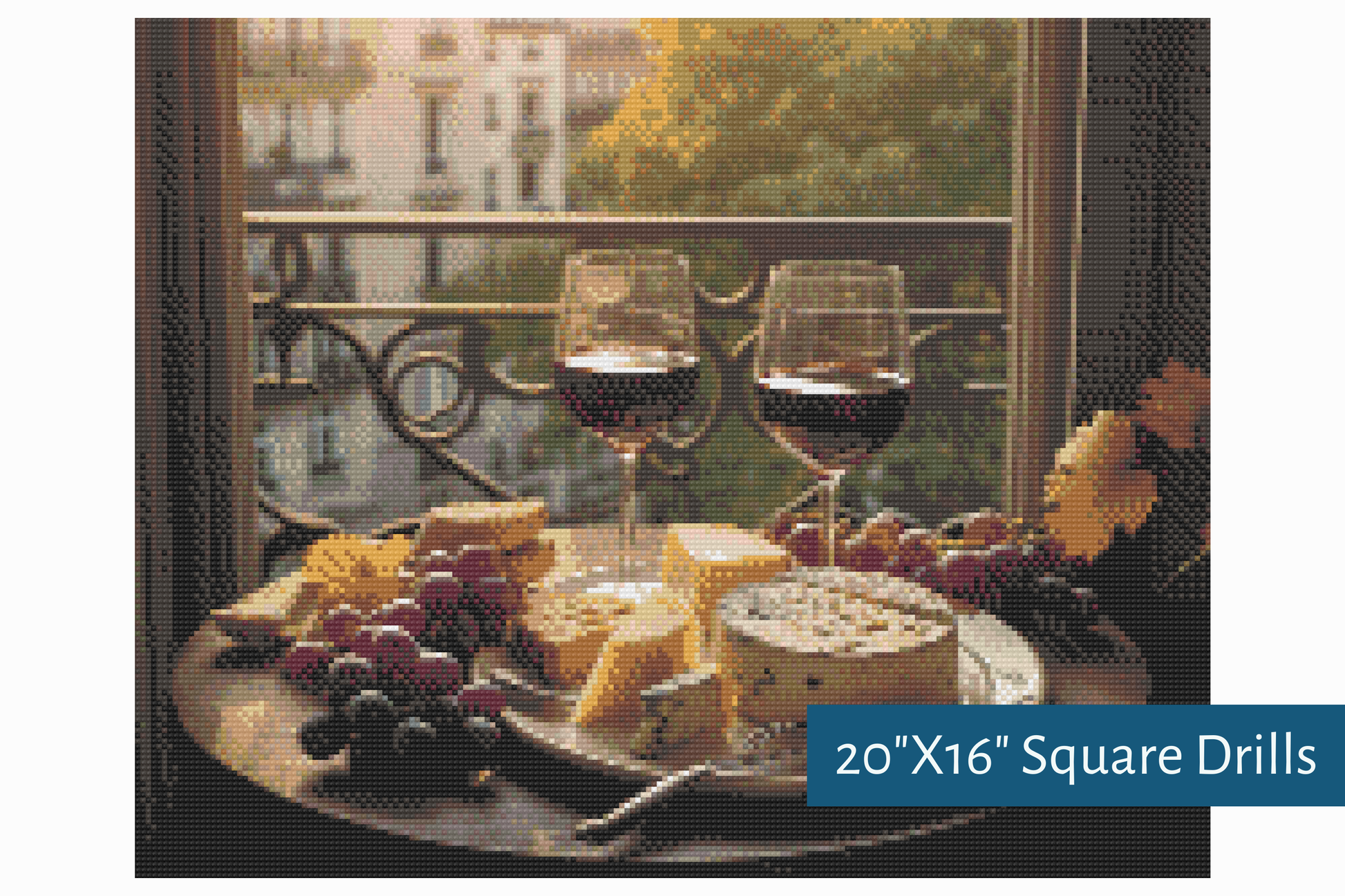 True North Diamond Art Diamond Painting Kits 20"X16" (50.8cmX40.6xm) Sip and Savour Diamond Painting Kit - Create Stunning Art, No Skill Required