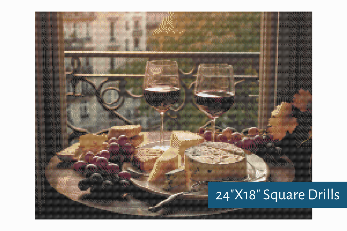 True North Diamond Art Diamond Painting Kits 24"X18" (60.9cmX45.7cm) Sip and Savour Diamond Painting Kit - Create Stunning Art, No Skill Required