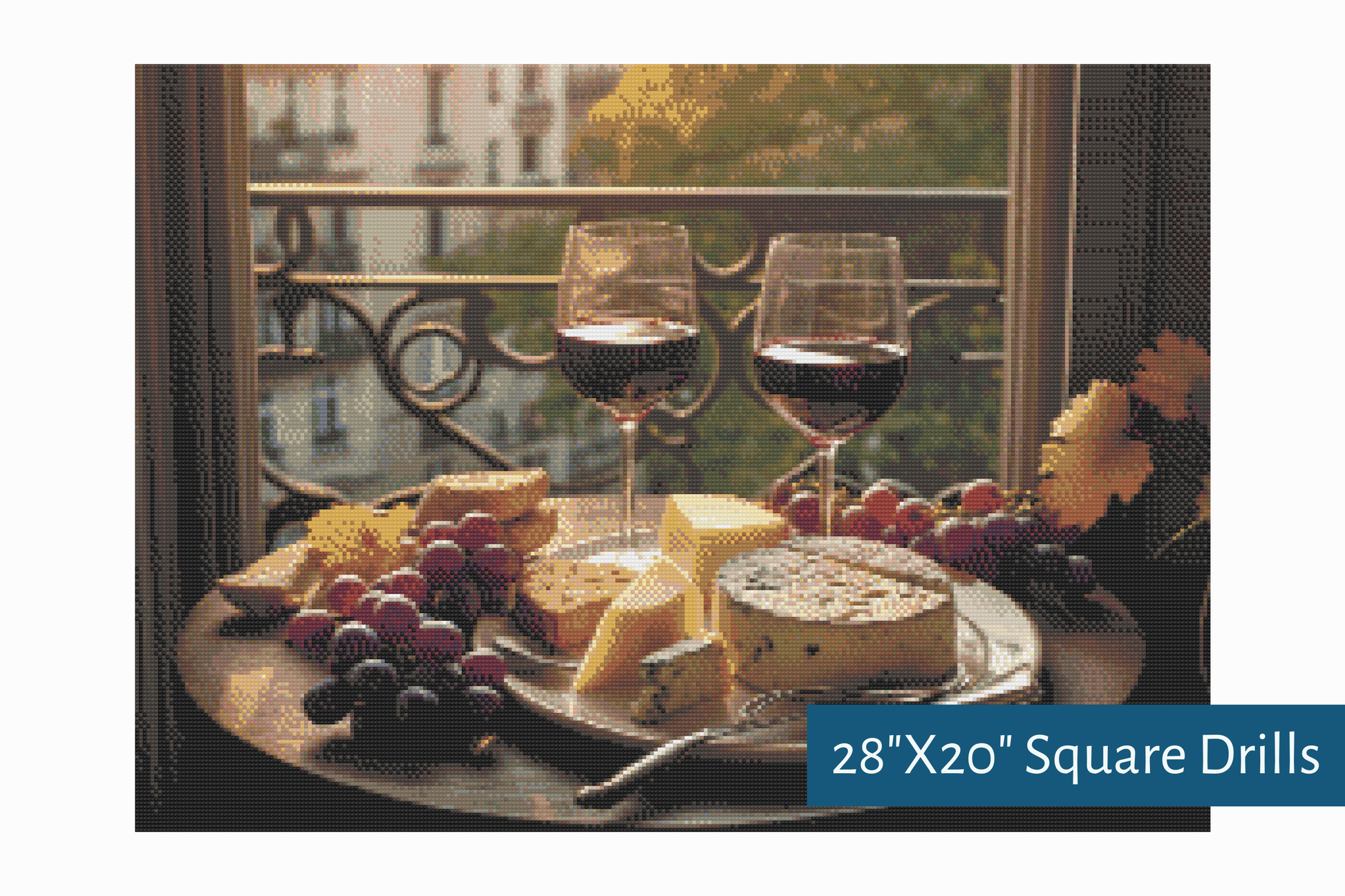 True North Diamond Art Diamond Painting Kits 28"X20" (71.1cmX50.8cm) Sip and Savour Diamond Painting Kit - Create Stunning Art, No Skill Required