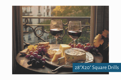 True North Diamond Art Diamond Painting Kits 28"X20" (71.1cmX50.8cm) Sip and Savour Diamond Painting Kit - Create Stunning Art, No Skill Required