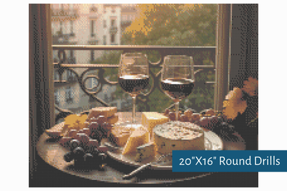 True North Diamond Art Diamond Painting Kits Sip and Savour Diamond Painting Kit - Create Stunning Art, No Skill Required