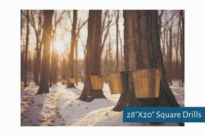 True North Diamond Art Diamond Painting Kits 28"X20" (71.1cmX50.8cm) Sweet Tapping Diamond Painting Kit - Create Stunning Art, No Skill Required