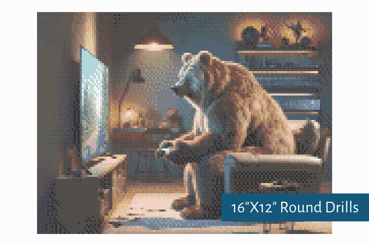 True North Diamond Art Diamond Painting Kits Round / 16"X12" (40.6cmX30.4cm) / Yes The Grizzly Gamer Diamond Painting Kit - Create Stunning Art, No Skill Required