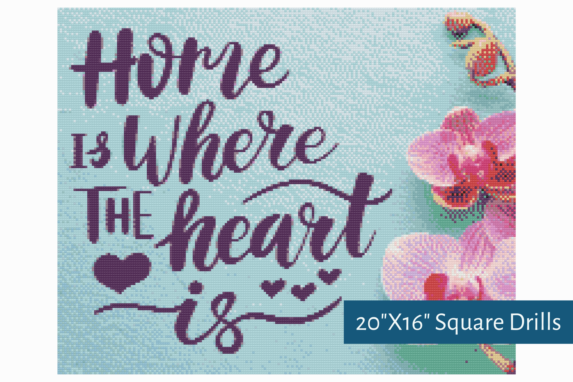 True North Diamond Art Diamond Painting Kits 20"X16" (50.8cmX40.6xm) The Heart's Landing Place Diamond Painting Kit - Create Stunning Art, No Skill Required