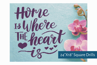 True North Diamond Art Diamond Painting Kits 24"X18" (60.9cmX45.7cm) The Heart's Landing Place Diamond Painting Kit - Create Stunning Art, No Skill Required