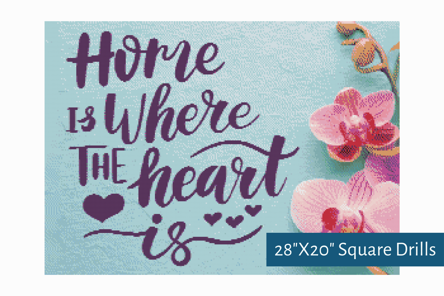 True North Diamond Art Diamond Painting Kits 28"X20" (71.1cmX50.8cm) The Heart's Landing Place Diamond Painting Kit - Create Stunning Art, No Skill Required