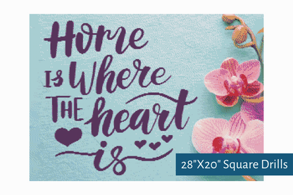 True North Diamond Art Diamond Painting Kits 28"X20" (71.1cmX50.8cm) The Heart's Landing Place Diamond Painting Kit - Create Stunning Art, No Skill Required