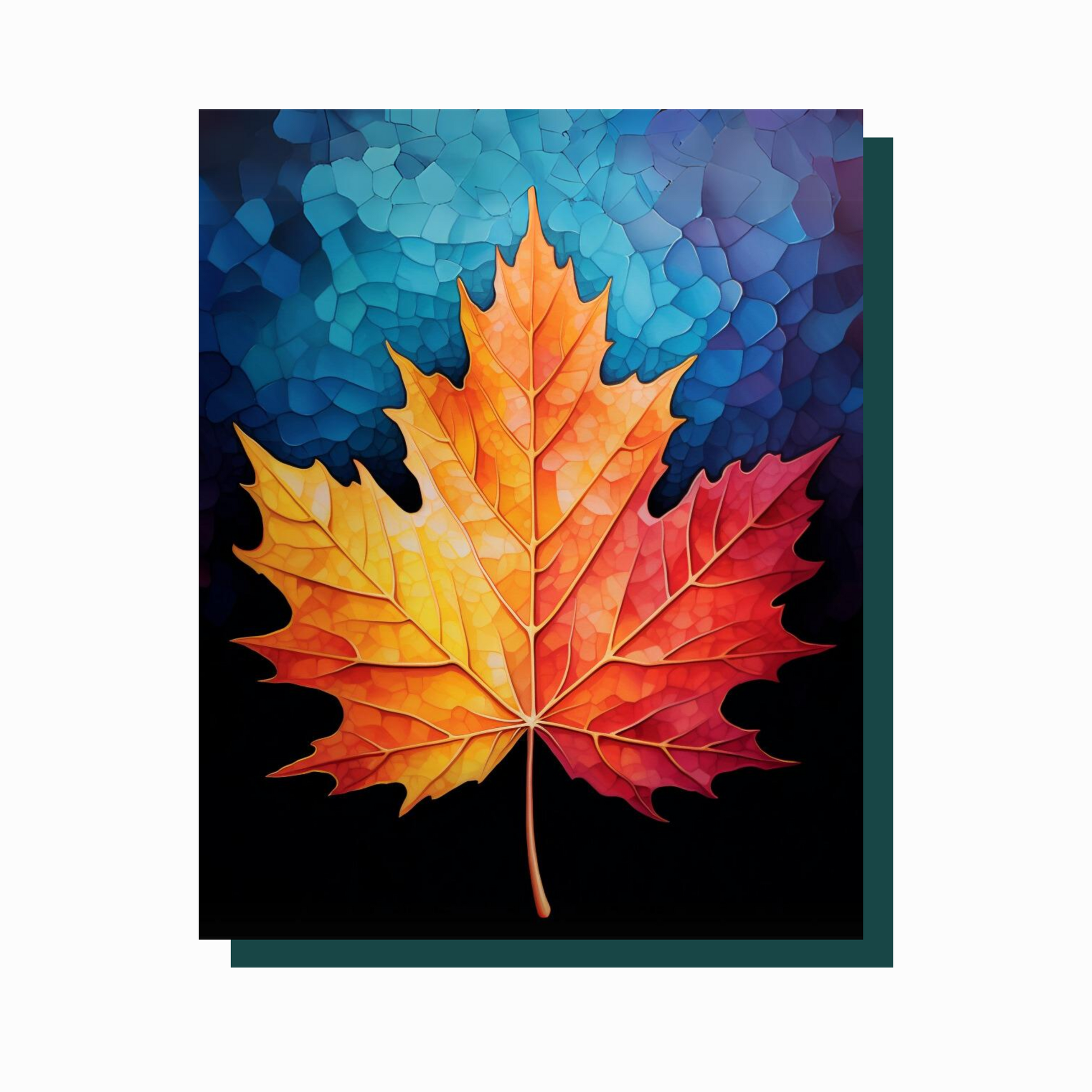 True North Diamond Art Diamond Painting Kits The Leaf Diamond Painting Kit - Create Stunning Art, No Skill Required