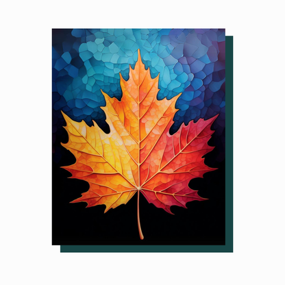True North Diamond Art Diamond Painting Kits The Leaf Diamond Painting Kit - Create Stunning Art, No Skill Required
