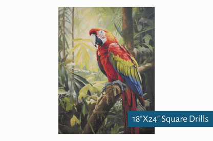 True North Diamond Art Diamond Painting Kits The Majestic Macaw Diamond Painting Kit - Create Stunning Art, No Skill Required