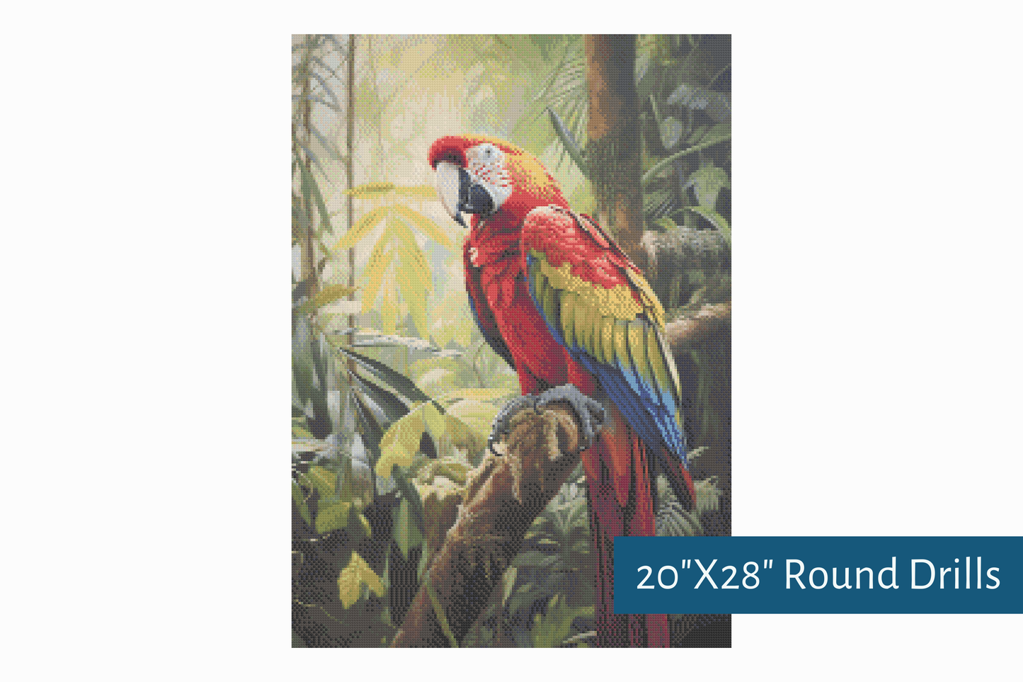 True North Diamond Art Diamond Painting Kits The Majestic Macaw Diamond Painting Kit - Create Stunning Art, No Skill Required